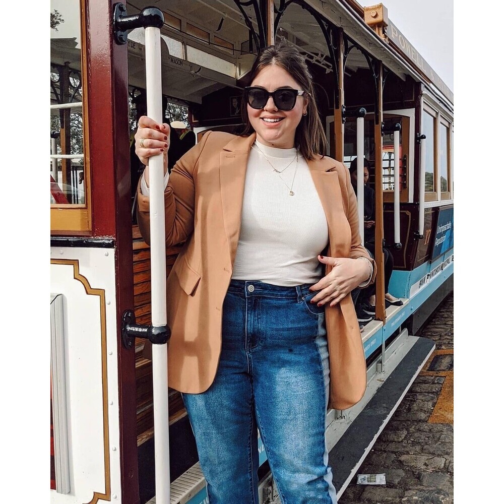 Eloquii Long Sleeve Turtleneck Top In Wine Burgundy Plus Size 26/28 - Picture 2 of 10